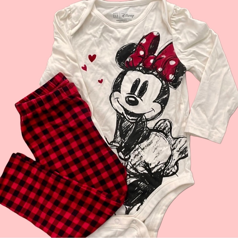 BabyGap x Disney Minnie Mouse Toddler Girl Onesie and Pants Set